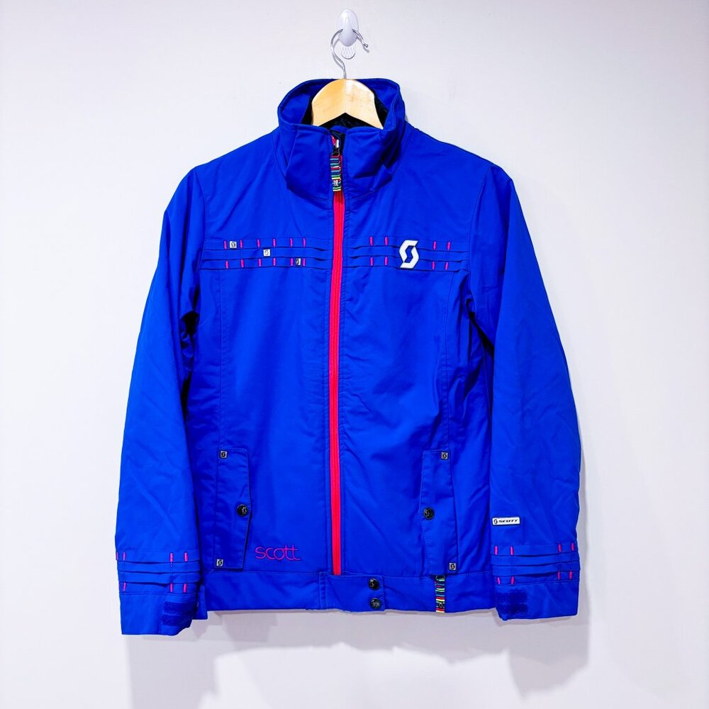 SCOTT Blue Pink‎ Winter Ski Jacket Warm Insulated Coat | X-Small *